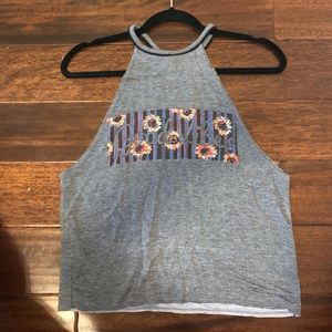 High neck tank top